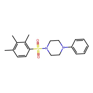 1-Phenyl-4-(2,3,4-trimethylphenyl)sulfonylpiperazine structure