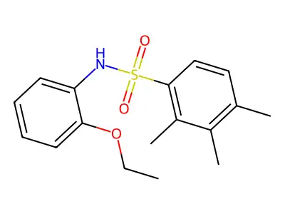 N-(2-ethoxyphenyl)-2,3,4-trimethylbenzenesulfonamide structure