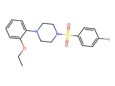 1-(2-Ethoxyphenyl)-4-(4-iodophenyl)sulfonylpiperazine structure
