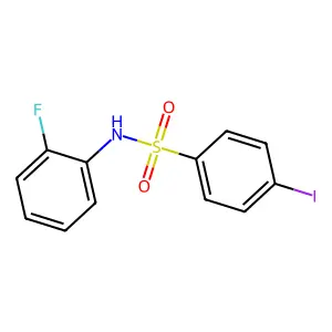 n-(2-Fluorophenyl)-4-iodobenzene-1-sulfonamide structure