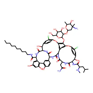 Vancomycin, 26-decarboxy-26-((decylamino)carbonyl)- structure