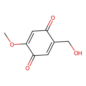 2-(Hydroxymethyl)-5-methoxy-2,5-cyclohexadiene-1,4-dione structure