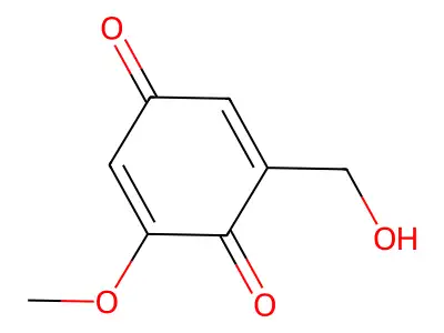 2-Hydroxymethyl-6-methoxybenzoquinone structure