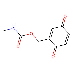 (3,6-Dioxocyclohexa-1,4-dien-1-yl)methyl methylcarbamate structure