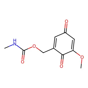 (5-Methoxy-3,6-dioxocyclohexa-1,4-dien-1-yl)methyl methylcarbamate structure
