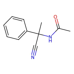 Acetamide, N-(alpha-cyano-alpha-methylbenzyl)- structure