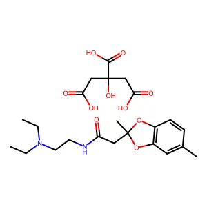 1,3-Benzodioxole-2-acetamide, N-(2-diethylaminoethyl)-2,5-dimethyl-, citrate structure