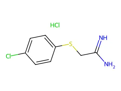 2-[(4-Chlorophenyl)thio]ethanimidamide hydrochloride structure