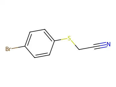 Acetonitrile, [(4-bromophenyl)thio]- structure