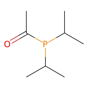 Phosphine, acetylbis(1-methylethyl)- structure