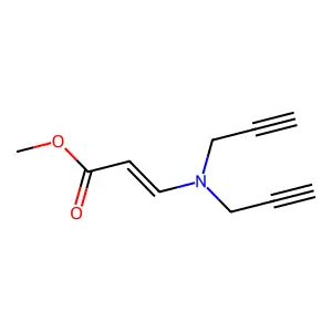 3-[Bis(2-propynyl)amino]acrylic acid methyl ester structure