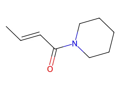 1-(1-Oxobut-2-enyl)piperidine structure