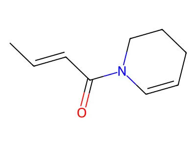 Pyridine, 1,2,3,4-tetrahydro-1-(1-oxo-2-butenyl)-, (E)- structure