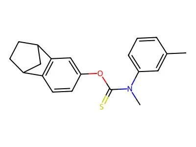 1,2,3,4-Tetrahydro-1,4-methanonaphthalen-6-yl N-methyl-N-(m-tolyl)carbamothioate structure