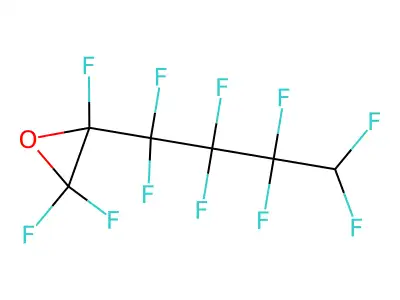(4H-Octafluorobutyl)trifluorooxirane structure