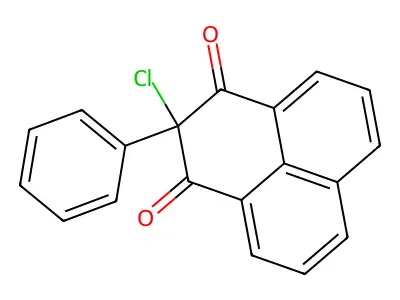 2-chloro-2-phenyl-1H-phenalene-1,3(2H)-dione structure
