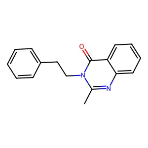 4(3H)-Quinazolinone, 2-methyl-3-phenethyl- structure