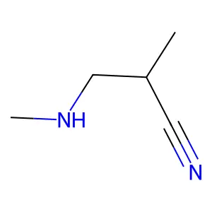 2-Methyl-3-(methylamino)propanenitrile structure