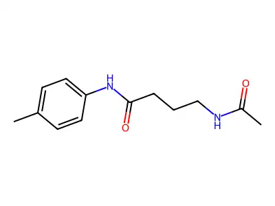 Butanamide, 4-(acetylamino)-N-(4-methylphenyl)- structure