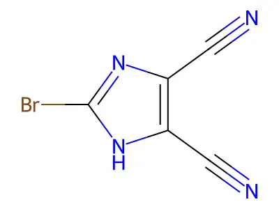 2-bromo-1H-imidazole-4,5-dicarbonitrile structure