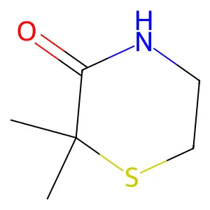 2,2-Dimethyl-3-thiomorpholinone structure