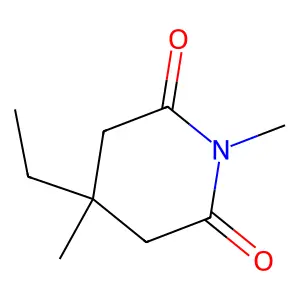 4-Ethyl-1,4-dimethyl-2,6-piperidinedione structure