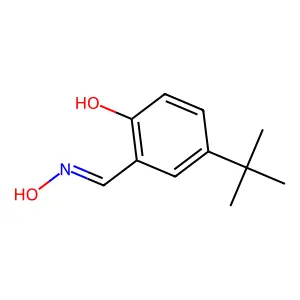 5-(1,1-Dimethylethyl)-2-hydroxybenzaldehyde oxime structure