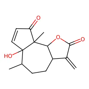 银胶菊素 structure