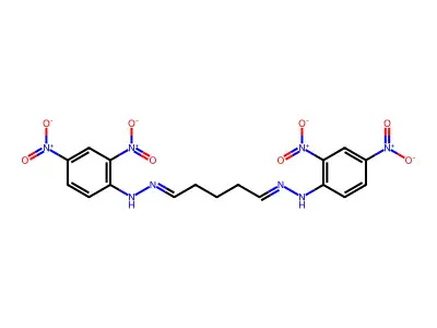 Glutaraldehyde bis(2,4-dinitrophenylhydrazone) (synthetic) structure