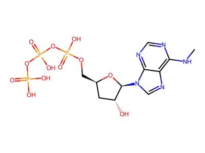 N(6)-Methyldeoxyadenosine 5'-triphosphate structure