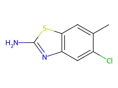 5-Chloro-6-methyl-1,3-benzothiazol-2-amine structure