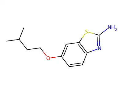 6-(3-Methylbutoxy)-1,3-benzothiazol-2-amine structure