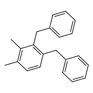 Benzene, dimethylbis(phenylmethyl)- structure