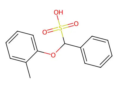 2-Methyl-6-(2-methylphenoxy)benzenesulfonic acid structure