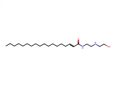N-[2-(2-hydroxyethylamino)ethyl]octadec-2-enamide structure