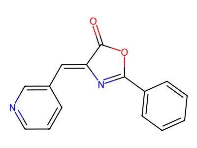 2-Phenyl-4-(pyridin-3-ylmethylidene)-1,3-oxazol-5-one structure