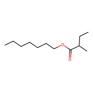 Heptyl 2-methylbutanoate structure