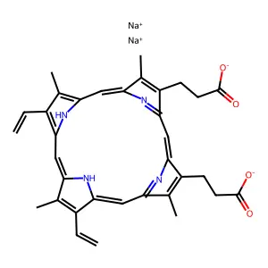 Protoporphyrin disodium structure