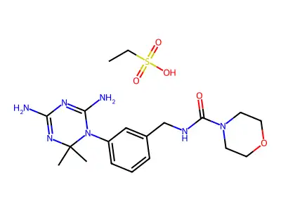 2-[3-(4,6-diamino-2,2-dimethyl-1,3,5-triazin-1-yl)phenoxy]-N structure