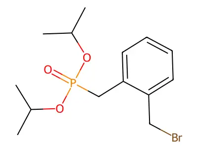 1-(Bromomethyl)-2-[di(propan-2-yloxy)phosphorylmethyl]benzene structure