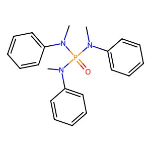 N-bis(N-methylanilino)phosphoryl-N-methylaniline structure
