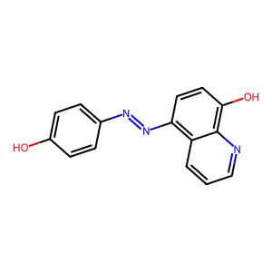 5-((p-Hydroxyphenyl)azo)-8-quinolinol structure