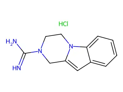 2-[4-(4,6-Diamino-2,2-dimethyl-1,3,5-triazin-1-yl)phenyl]acetonitrile structure