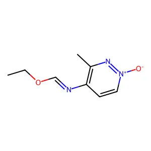 Ethyl (3-methyl-1-oxo-1lambda~5~-pyridazin-4-yl)methanimidate structure