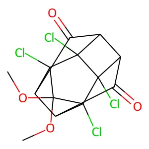 2,3,5,6-tetrachloro-4,4-dimethoxypentacyclo[5.4.0.0^{2,6}.0^{3,10}.0^{5,9}]undecane-8,11-dione structure
