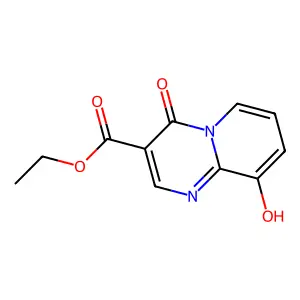 Ethyl 9-hydroxy-4-oxo-4H-pyrido[1,2-a]pyrimidine-3-carboxylate structure