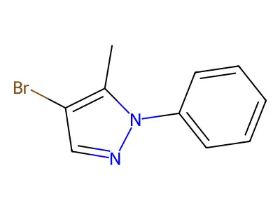 4-Bromo-5-methyl-1-phenyl-1H-pyrazole structure