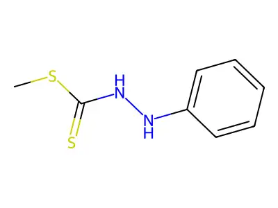 Carbazic acid, 2-phenyldithio-, methyl ester structure