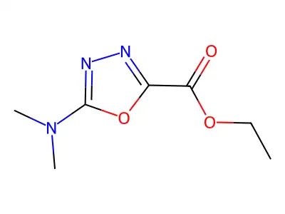 Ethyl 5-(dimethylamino)-1,3,4-oxadiazole-2-carboxylate structure
