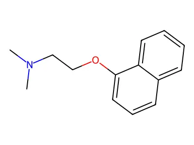 Dimethyl-[2-(naphthalen-1-yloxy)-ethyl]-amine structure